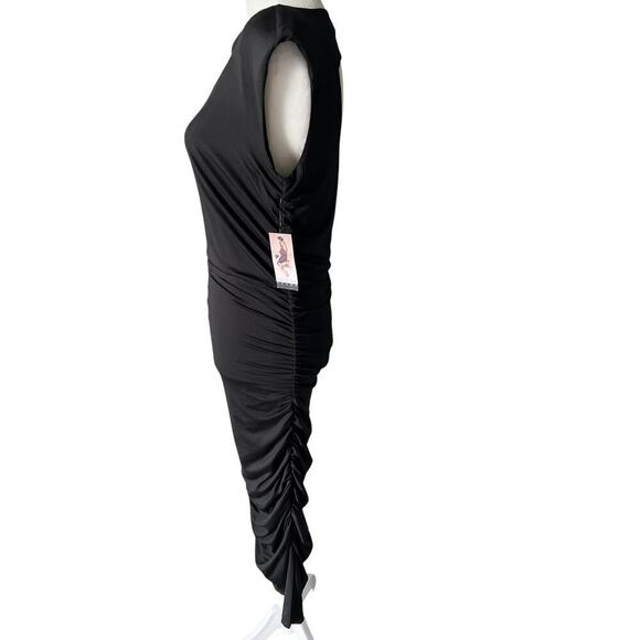 Sophia Jeans Body Con Evenings Black Dress Size M - Picture 3 of 9